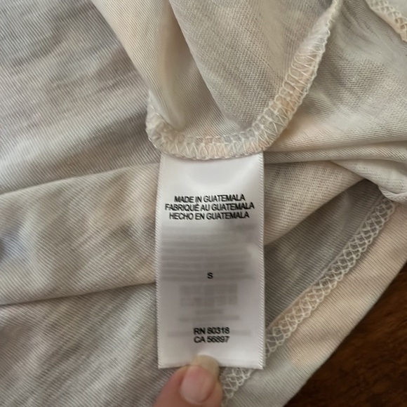 NWT Lucky Brand Peach Tan Camo Tie Front Tank Top V Neck - Picture 8 of 12